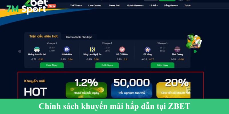 Chính sách khuyến mãi hấp dẫn tại ZBET